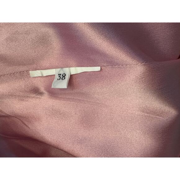 Dolce & Gabbana Pink Floral Print Stretch Silk Midi Skirt Size 38 Italy - Picture 4 of 5